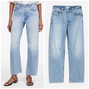 Madewell • NWT • The Darted Barrel-Leg Jean in Emerson Wash